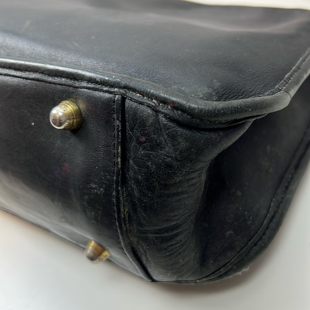 Coach USA Legacy Black Leather Crossbody Shoulder Bag 9966 - Picture 10 of 16